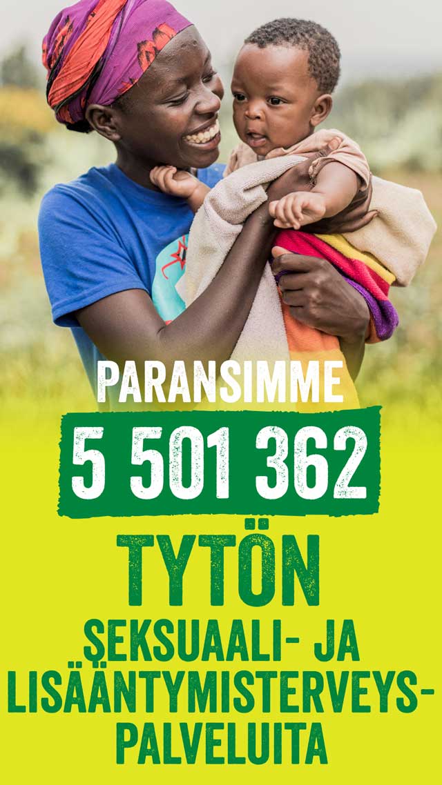 PParansimme 5 501 362 tytön seksuaali- ja lisääntymisterveyspalveluita.