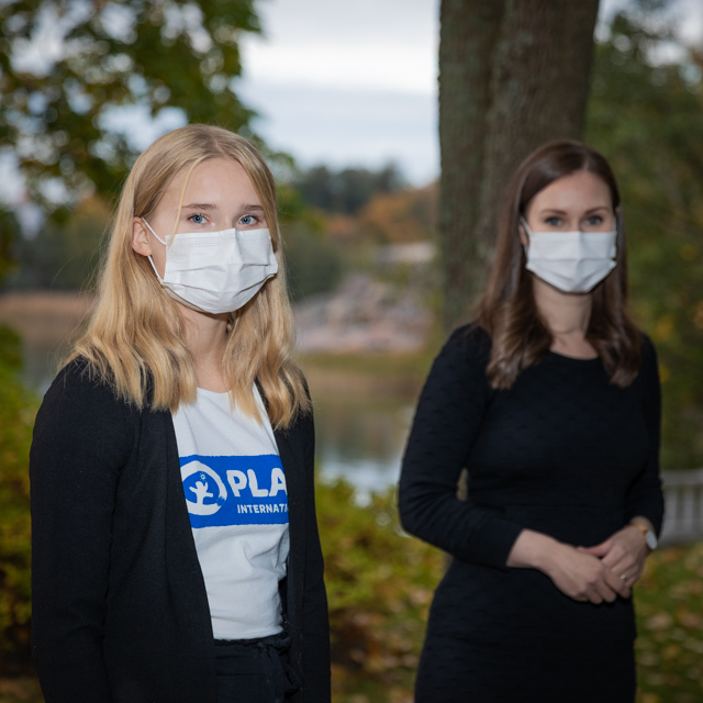 16-vuotias Aava Murto valtasi pääministeri Sanna Marinin paikan