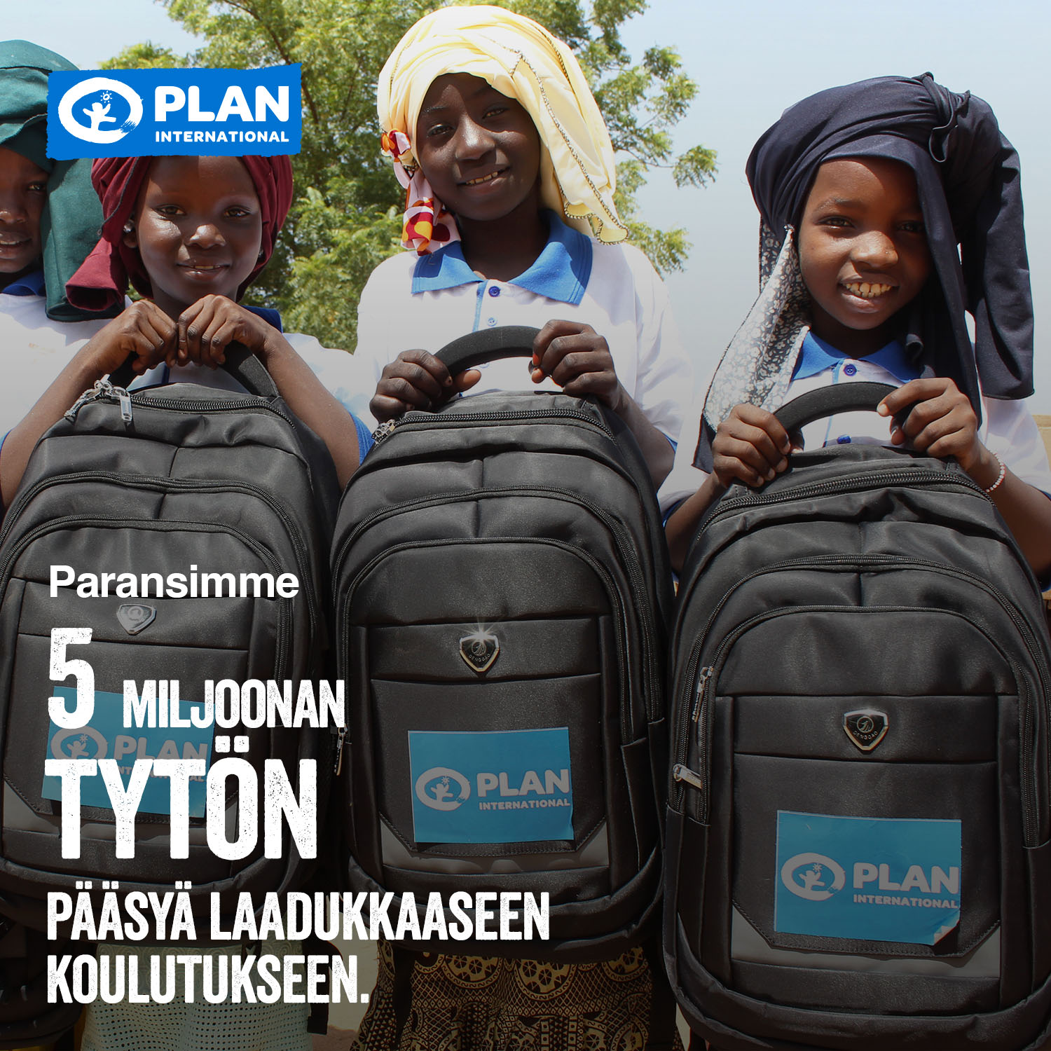 Paransimme 6,4 miljoonan tytön pääsyä koulutukseen.