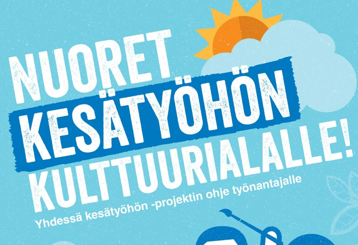 Yhdessa kesätyöhön kulttuurialalle oppaan kansi
