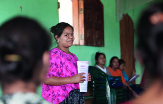 EI HÄÄMEKKOJA TYTÖILLE. “Nuoret ovat olleet tyytyväisiä lakimuutokseen, mutta vanhemmilla on ollut vaikeuksia hyväksyä se”, sanoo guatemalalainen Rosy. Hän oli mukana Planin nuorten vaikuttamistyössä, joka edesauttoi Guatemalan lapsiavioliitot kieltävän lain läpimenoa vuonna 2015. 