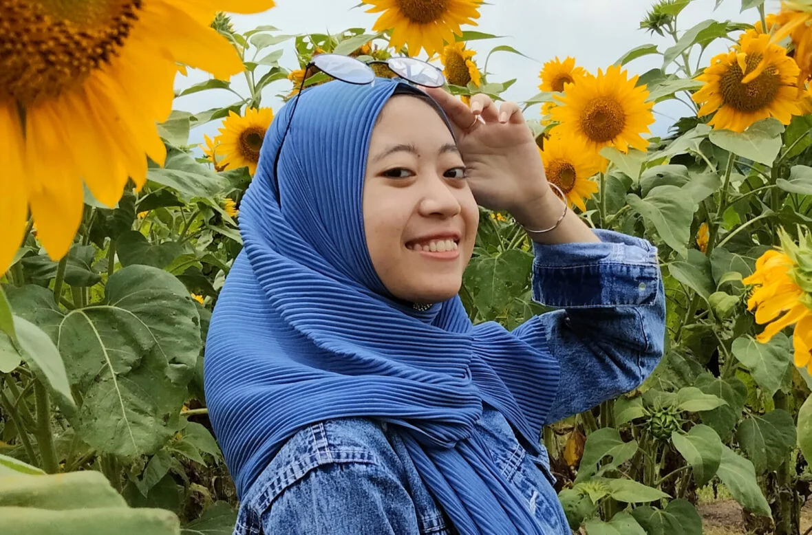 Indonesialainen Kumala osallistui Planin tarjoamaan IT-koulutukseen.