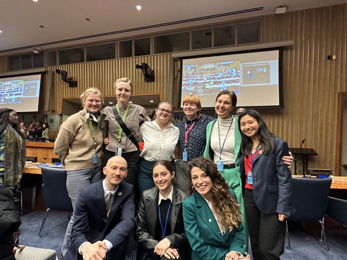 Generation Equality -nuoret vierailulla YK:n päämajassa New Yorkissa.