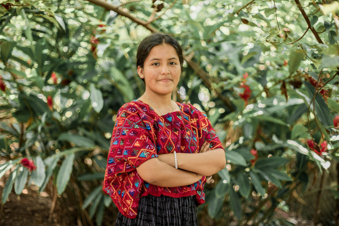 Guatemalalainen Norma oppi Planin koulutuksessa kuukautisterveydestä.