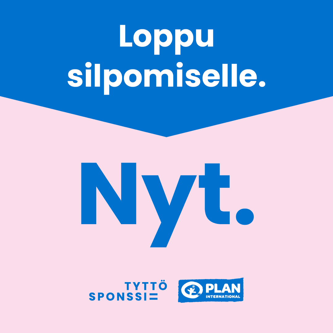 Grafiikka jossa lukee: Loppu silpomiselle. Nyt.