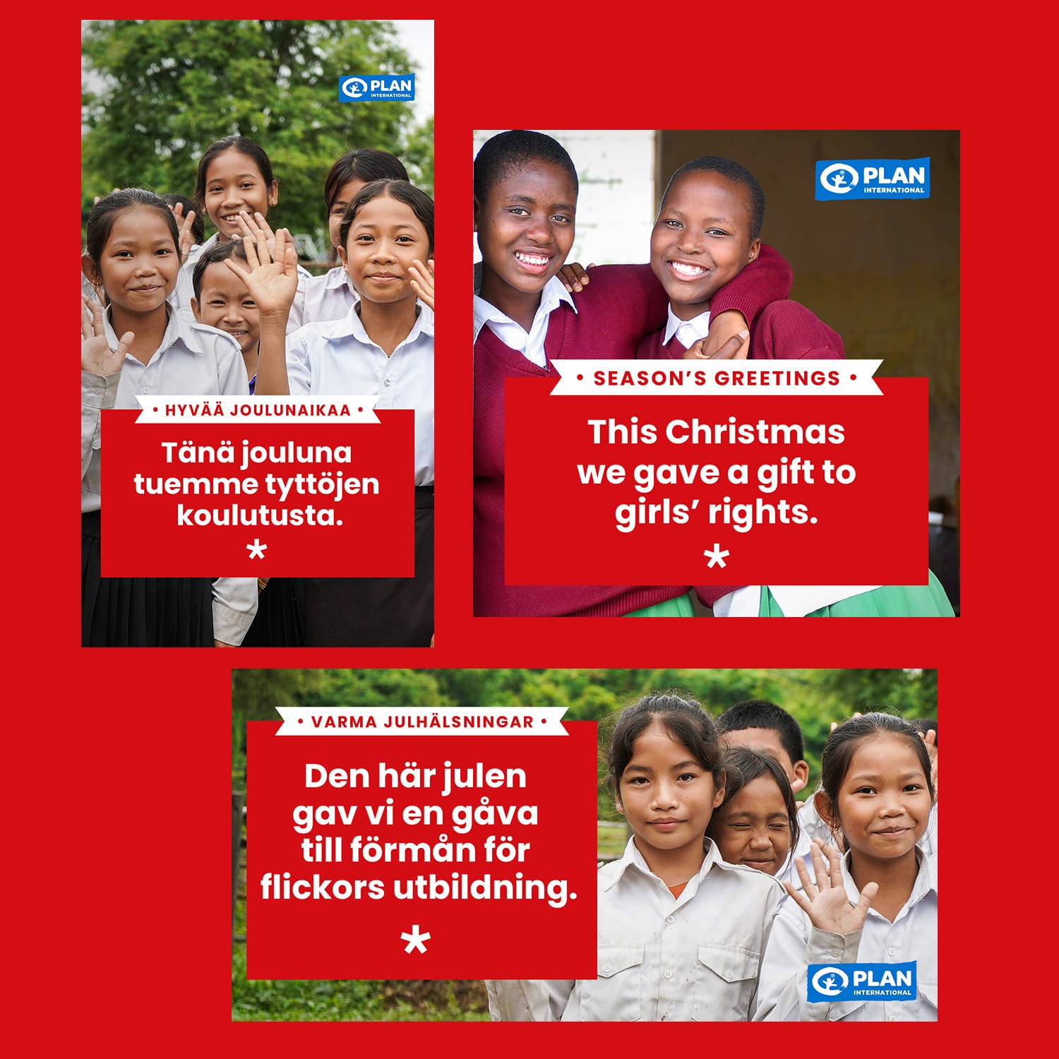 Yrityksen joululahjoituksen tehtyäsi saat käyttöösi sähköiset viestintämateriaalit, joilla voitte viestiä joululahjoituksestanne niin henkilökunnalle, asiakkaille kuin yhteistyökumppaneille.