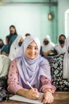 When 12-year-old Shifla got her first period, she was confused and scared. She had no idea what was happening to her body. Instead of reassurance, she was met with strict rules - she was told to avoid protein and vitamin-rich foods like fish, eggs and anything with vitamin C. Without understanding why, she followed these instructions, believing that eating these foods would somehow make things worse. Shifla's classmate Ria has a similar story. When she got her first period at the age of 13, she turned to her mother for advice - only to be told she couldn't go to school. "Is it always going to be like this?" she asked. Her mother explained that she would have her period every month for 5 to 7 days and, like her, would have to stay at home. But everything changed when the Stop the Stigma programme came to the girls' school. For the first time, Shifla and Ria learned the truth: menstruation wasn't something to be feared or restricted - it was a natural part of life. They discovered that eating nutritious food wasn't harmful - it was essential. Now they eat whatever they want - milk, rice, eggs - without guilt or hesitation, making them feel stronger, healthier and more confident.